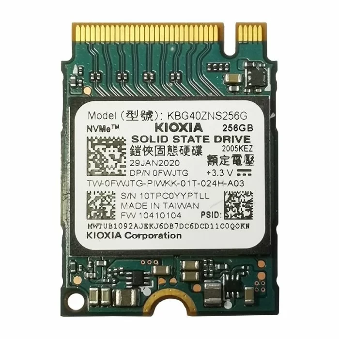 Жесткий диск SSD Kioxia 256GB M.2 2230 PCI Express 3.0*4 (NVMe 1.3b) - фото 1 - id-p226125493
