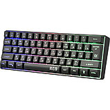 Клавиатура Defender "Red GK-116 RU", USB, проводная, радужная подсветка, черный, фото 2