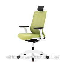 Кресло для руководителя "Nature II Slider", пластик, ткань, зеленый