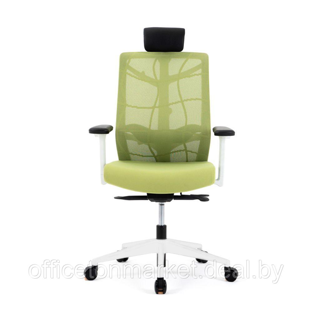 Кресло для руководителя "Nature II Slider", пластик, ткань, зеленый - фото 2 - id-p226670694