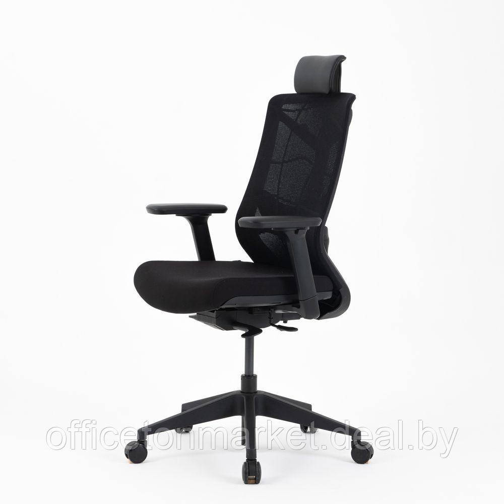 Кресло для руководителя "Nature II Slider", каркас черный, ткань, пластик, черный - фото 1 - id-p226670696