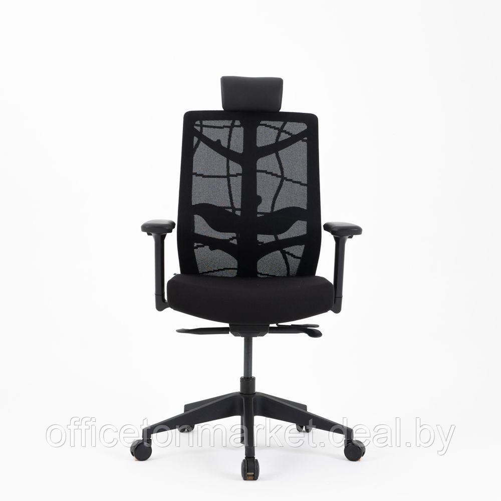 Кресло для руководителя "Nature II Slider", каркас черный, ткань, пластик, черный - фото 2 - id-p226670696