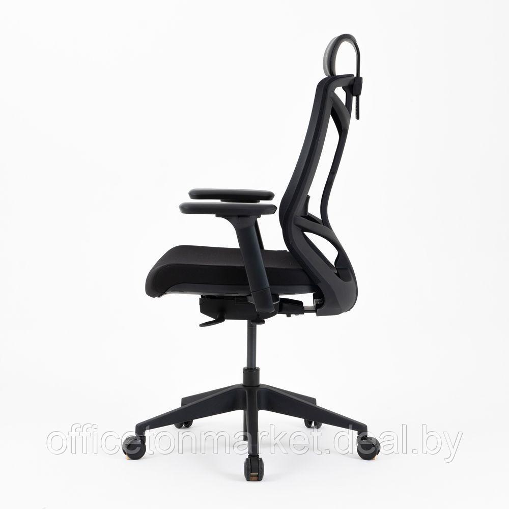 Кресло для руководителя "Nature II Slider", каркас черный, ткань, пластик, черный - фото 4 - id-p226670696