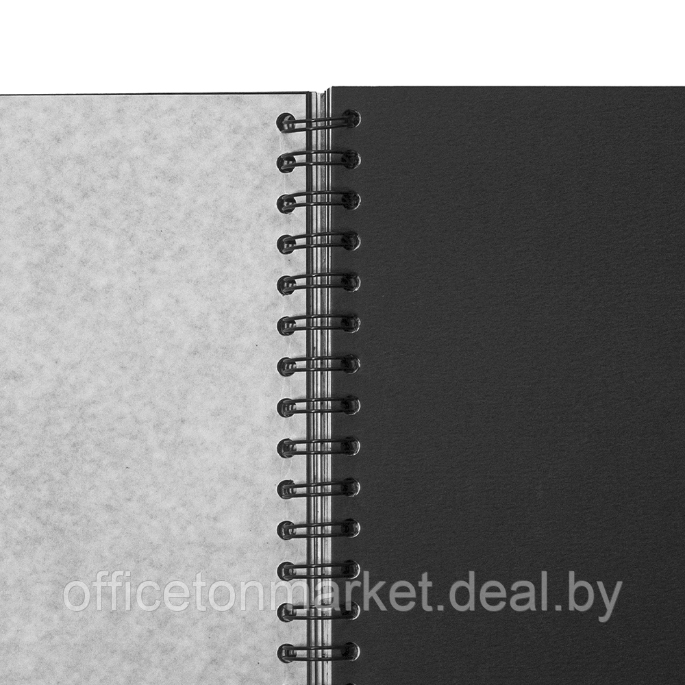 Скетчбук для пастели "GrafArt" с калькой, 270 г/м2, А4, 20 листов, черный - фото 4 - id-p226670706