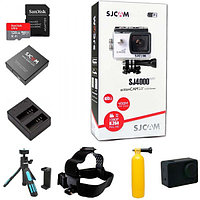 Подарочный набор Active kit с экшн-камерой SJCAM SJ4000 WiFi Белый