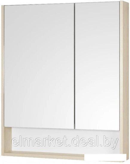 Шкаф с зеркалом Акватон Сканди 70 (белый/дуб верона) - фото 1 - id-p226671612