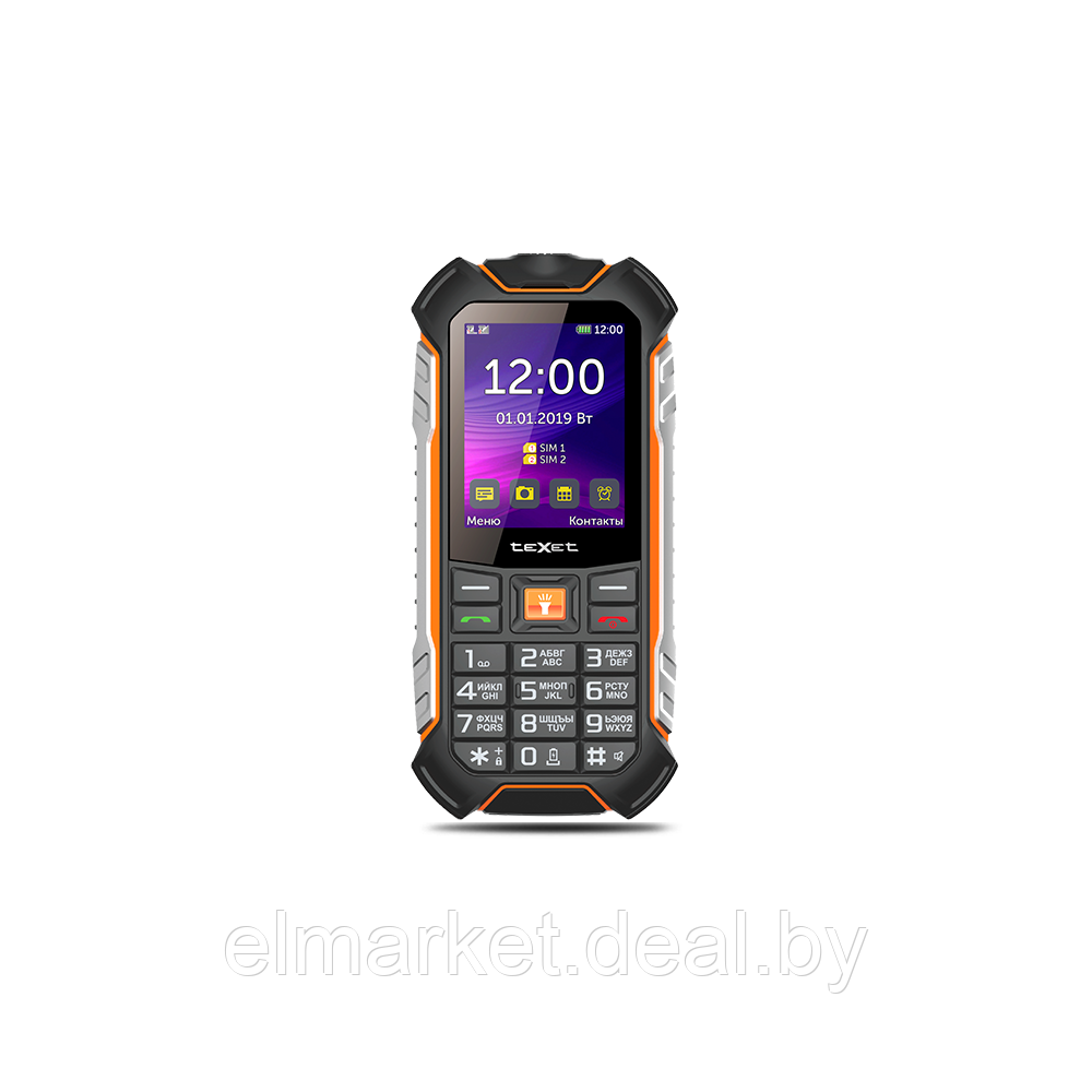 Смартфон TeXet TM-530R черный - фото 1 - id-p226672466