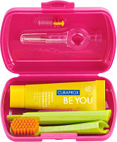 Набор для ухода за полостью рта Curaprox Be You Travel Set Red