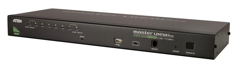 Переключатель электронный ATEN 1-Local/Remote Share Access 8-Port PS/2-USB VGA KVM over IP Switch - фото 1 - id-p226674076