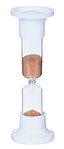 Песочные часы сувенирные Sima-Land 4*4*13 см, таймер на 2 минуты, белые
