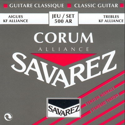 Savarez 500AR Alliance Corum Комплект струн для классической гитары, норм.натяжение, посеребренные