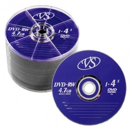 Диски VS DVD-RW 4,7 GB 4x Bulk/50 - фото 1 - id-p226677216