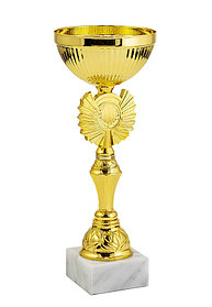 Кубок на мраморной подставке , высота 21 см, чаша 10 см арт. 446-210-100