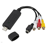 Карта видеозахвата USB2.0 - RCA (AV) EasyCAP ver.02, черный 556856