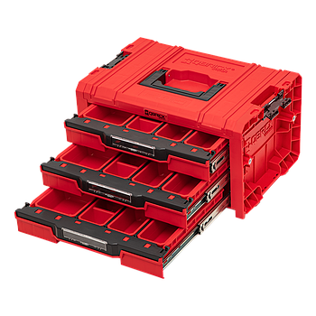 Ящик для инструментов Qbrick System PRO Drawer 3 Toolbox Expert 2.0 RED Ultra HD Custom, красный