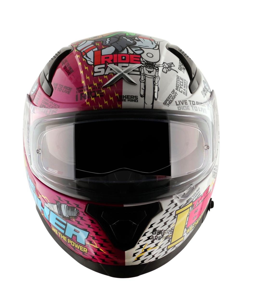 Шлем AXOR APEX XBHP 19-E, цвет белый/розовый - фото 7 - id-p226677425