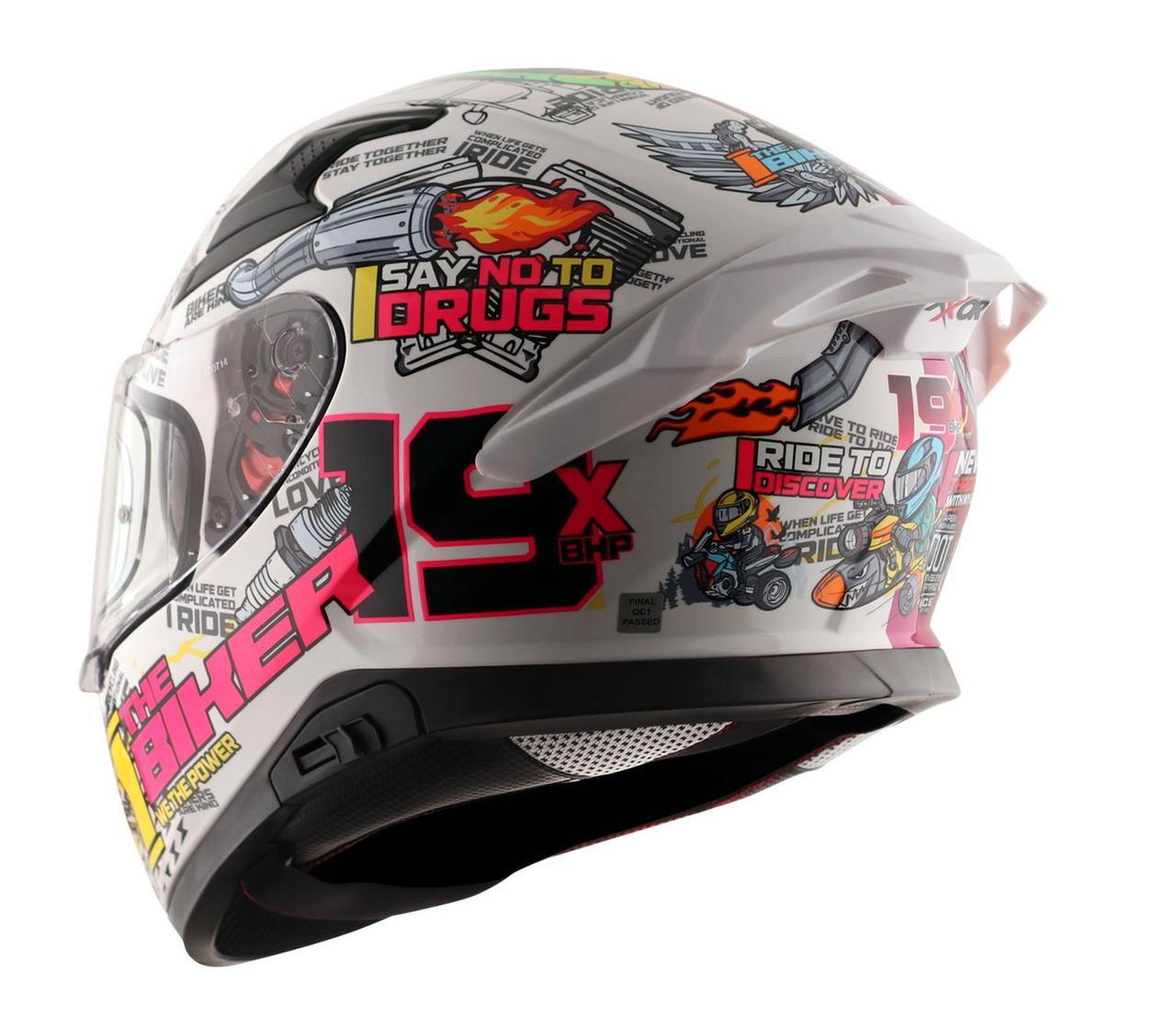 Шлем AXOR APEX XBHP 19-E, цвет белый/розовый - фото 8 - id-p226677425