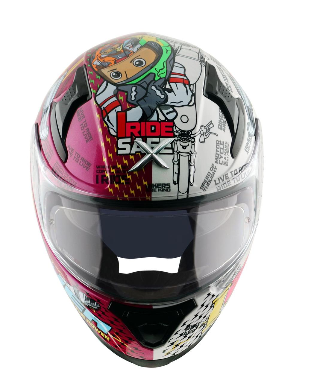 Шлем AXOR APEX XBHP 19-E, цвет белый/розовый - фото 9 - id-p226677425