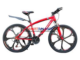 Велосипед на литых дисках BMW X1 Красный 2022