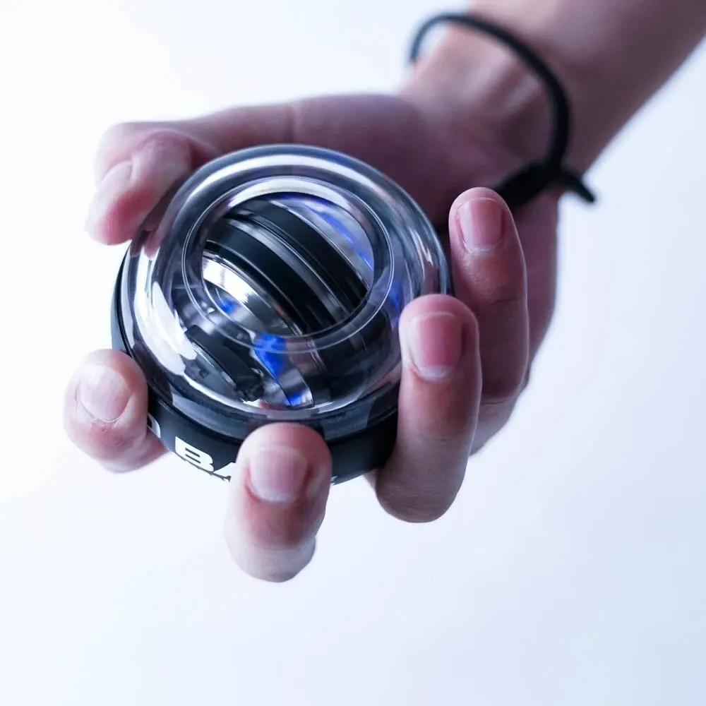 Кистевой гироскопический тренажер - силовой мяч для рук - пауэрбол GYRO BALL - эспандер, черный 557149 - фото 2 - id-p225059396