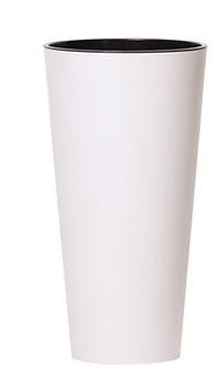 Горшок цветочный Tubus Slim 250, белый