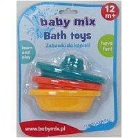 Игрушка для ванны Baby Mix Лодочки пластиковая (на листе)