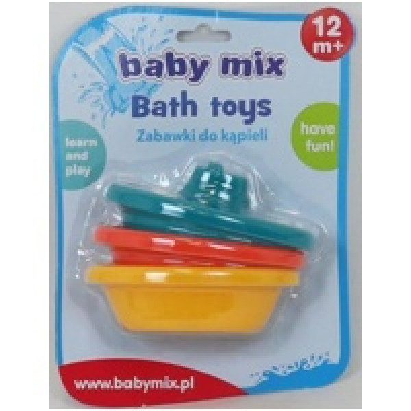 Игрушка для ванны Baby Mix Лодочки пластиковая (на листе) - фото 1 - id-p226677628