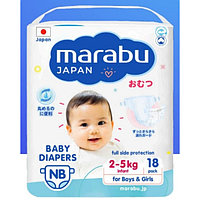 Подгузники Marabu Premium Japan New Born (2-5кг) 18шт