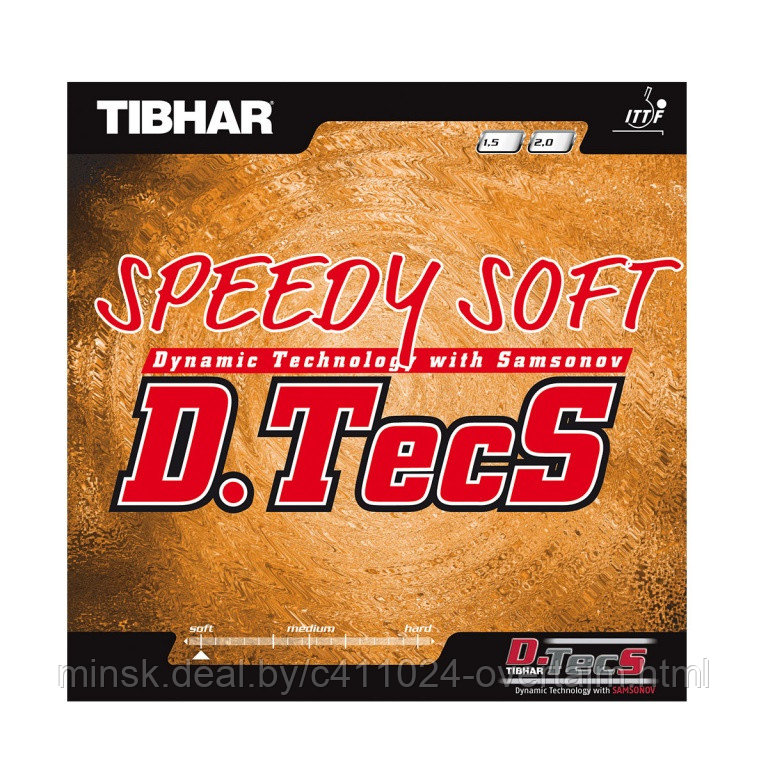 Накл ракетки н/т TIBHAR Speedy Soft D.Tecs 2.0 red арт 9126 - фото 1 - id-p159577072