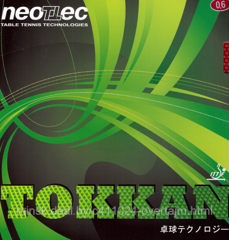 Накладка Neottec Tokkan OX (no sponge) красная арт. 14221