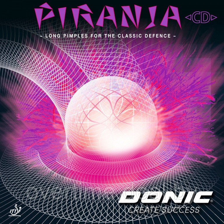 Накладка Donic Piranja CD (OX (no sponge) черная арт. 29939 - фото 1 - id-p226677367