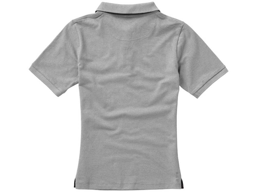 Calgary женская футболка-поло с коротким рукавом, серый меланж - фото 8 - id-p226679094