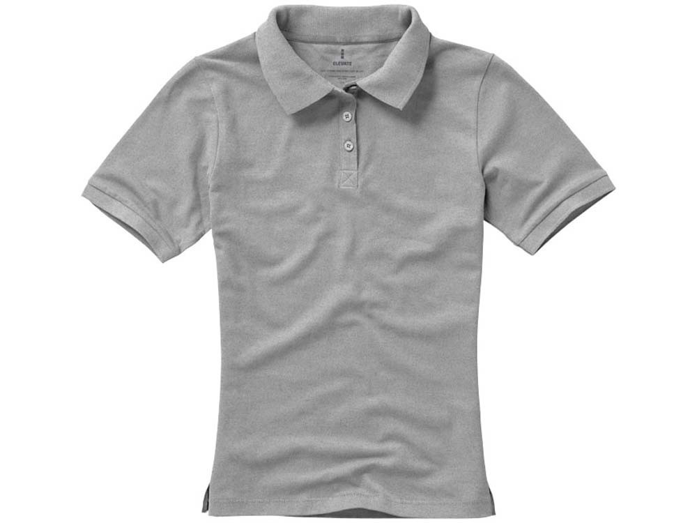 Calgary женская футболка-поло с коротким рукавом, серый меланж - фото 9 - id-p226679094