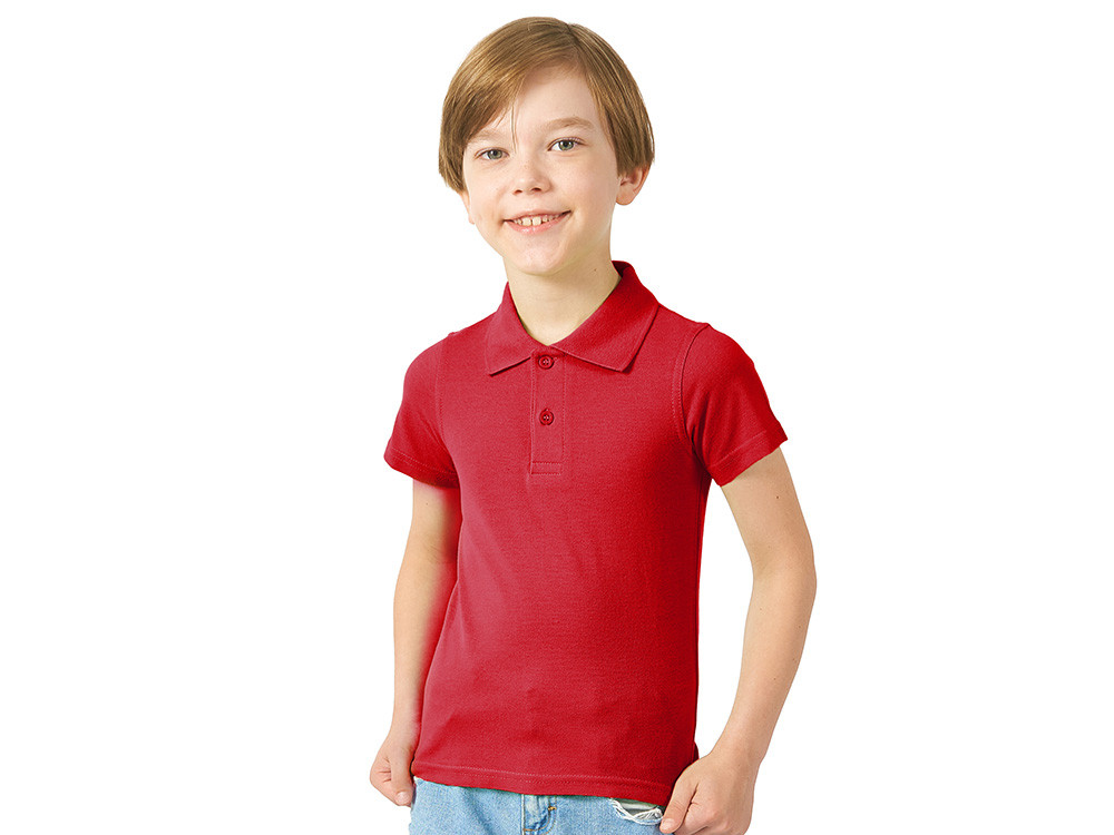 Рубашка поло First детская, красный - фото 1 - id-p226679098