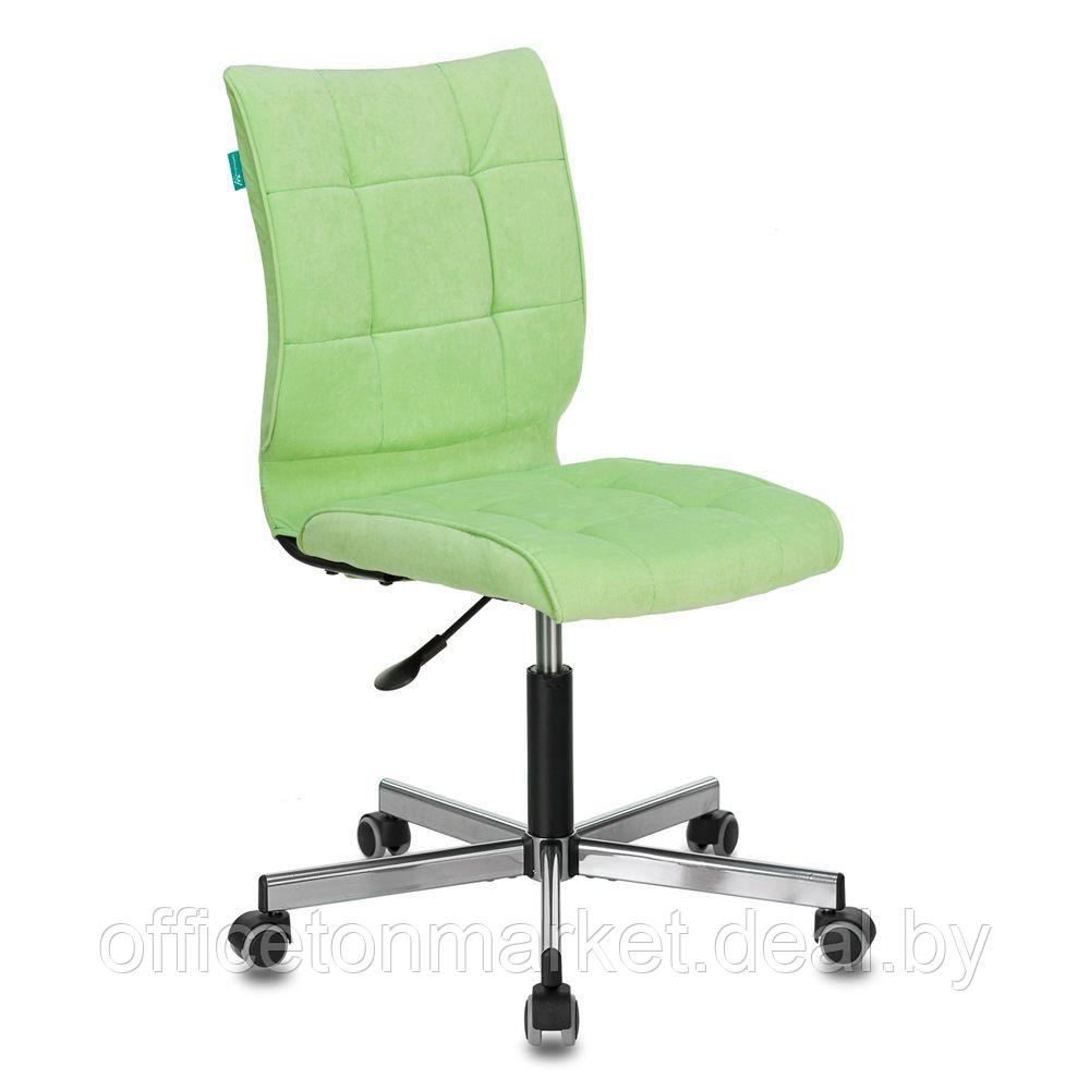 Кресло для персонала Бюрократ "СH-330M/VELV81", ткань, металл, светло-салатовый - фото 1 - id-p226202691