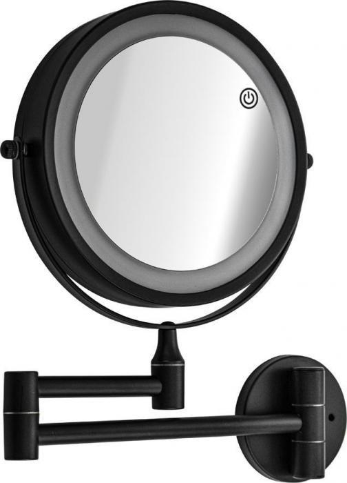 САНАКС 75279 Зеркало косметическое, настенное, с LED подсветкой, сенсорное включение, зарядка Type - C, шнур в - фото 1 - id-p226681659
