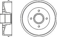 Тормозной барабан Bosch 0986477175