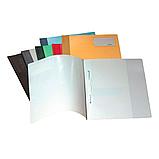 Папка-скоросшиватель с окном для визиток "Durable", А4+, голубой, фото 2