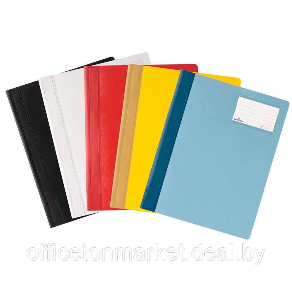Папка-скоросшиватель с окном для визиток "Durable", А4+, голубой - фото 3 - id-p226685032