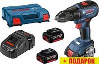 Дрель-шуруповерт Bosch GSR 18V-50 Professional 06019H5005 (с 3-мя АКБ, кейс)