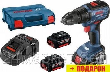 Дрель-шуруповерт Bosch GSR 18V-50 Professional 06019H5005 (с 3-мя АКБ, кейс)