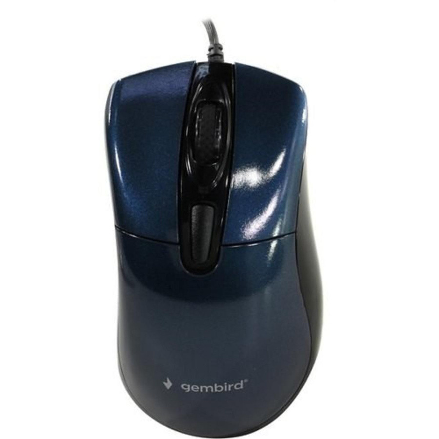Gembird MOP-415-B {Мышь, USB, синий, 3кн.+колесо-кнопка, 2400DPI кабель 1.4м} - фото 1 - id-p226685642