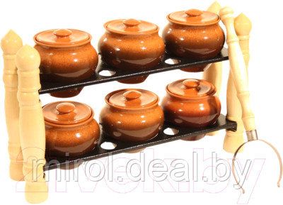 Набор горшочков для запекания Вятская керамика НБР ВК-3Т - фото 1 - id-p226686537