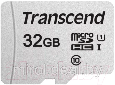 Карта памяти Transcend microSDHC 300S 32GB Class 10 UHS-I U1 (TS32GUSD300S-A) - фото 2 - id-p226686806