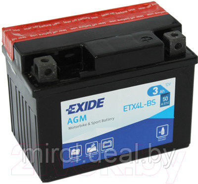 Мотоаккумулятор Exide ETX4L-BS - фото 1 - id-p226686972