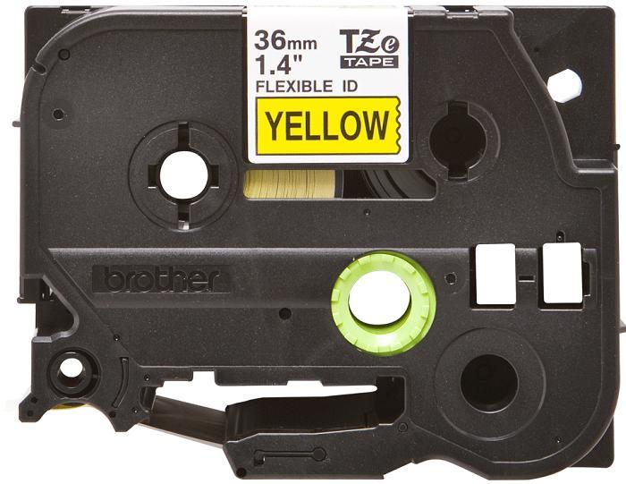 Картридж для принтеров Brother TZeFX661: для печати наклеек черным на желтом фоне с универсальным ИД, 36 мм - фото 1 - id-p226686373
