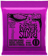 Струны для электрогитары Ernie Ball 2620 Nickel 7 Power Slinky