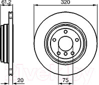 Тормозной диск Bosch 0986479056