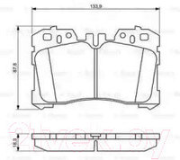 Тормозные колодки Bosch 0986494423