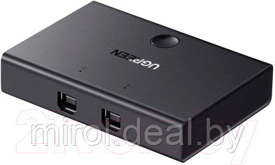 Сплиттер Ugreen USB 2.0 Sharing Switch 2x1 / 30345 - фото 1 - id-p226691259
